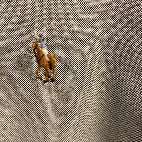 Polo by Ralph Lauren Men's Blue Button-Down Shirt - Picture 5 of 6